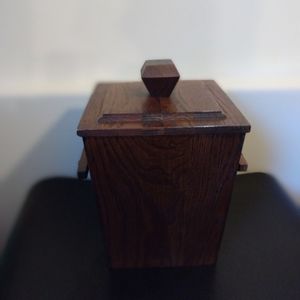 Vintage Vermillion Inc. Walnut Ice Bucket Wine Champagne Chiller